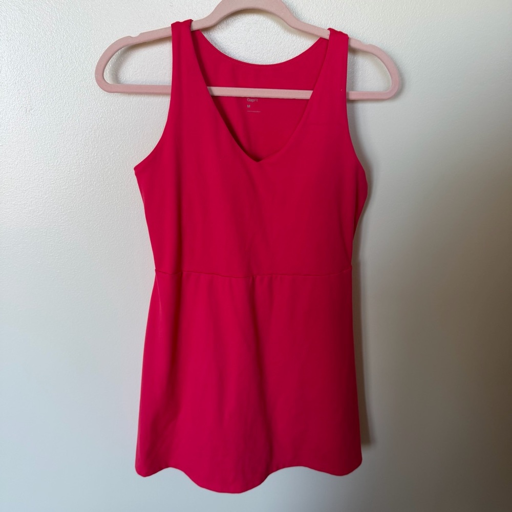 GAP Bright Pink V-Neck Athletic Dress